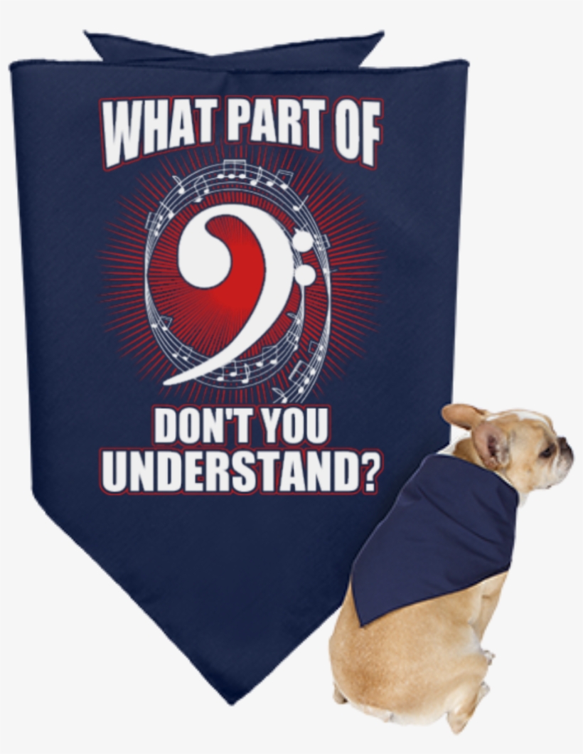 What Part Of Bass Clef Don't You Understand Dog Bandana - Should You Invest Meme, transparent png download