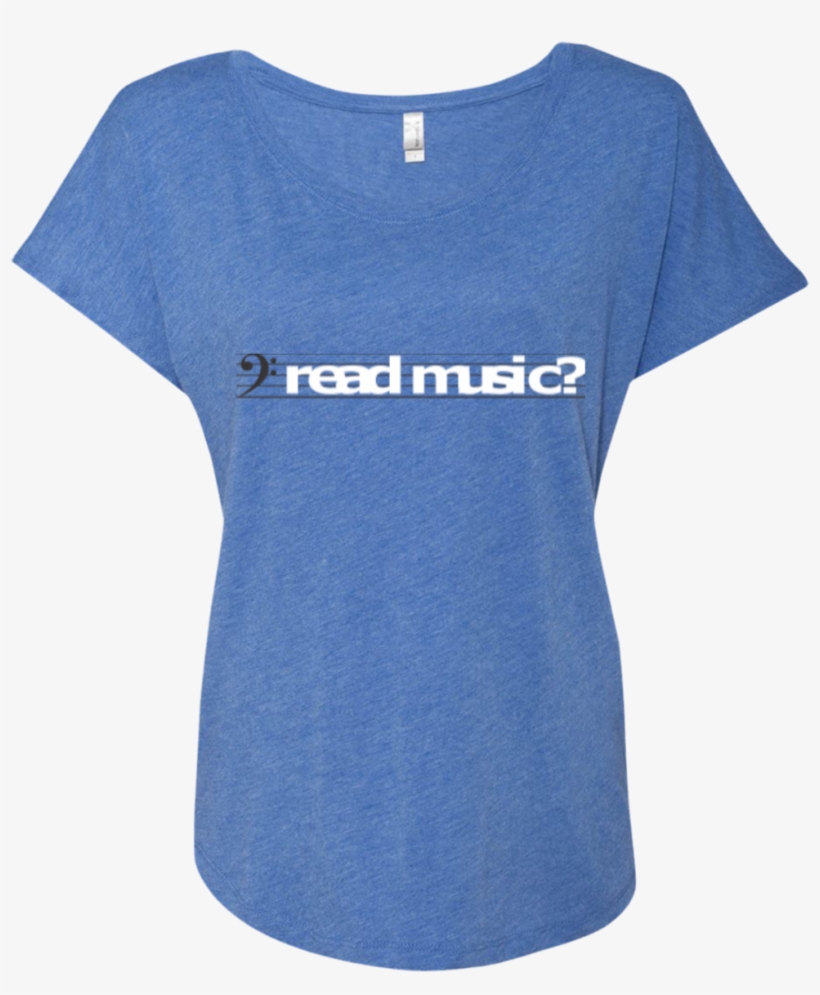 Read Music Bass Clef Ladies Dolman Sleeve Shirt - Zach Williams Shirts, transparent png download