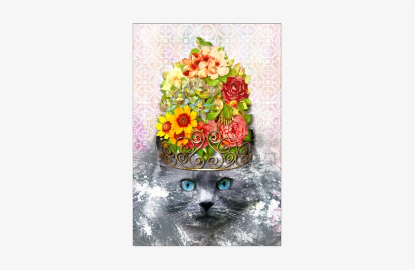 Finest Feline Poster - Colorful Flower Daily Planner, transparent png download