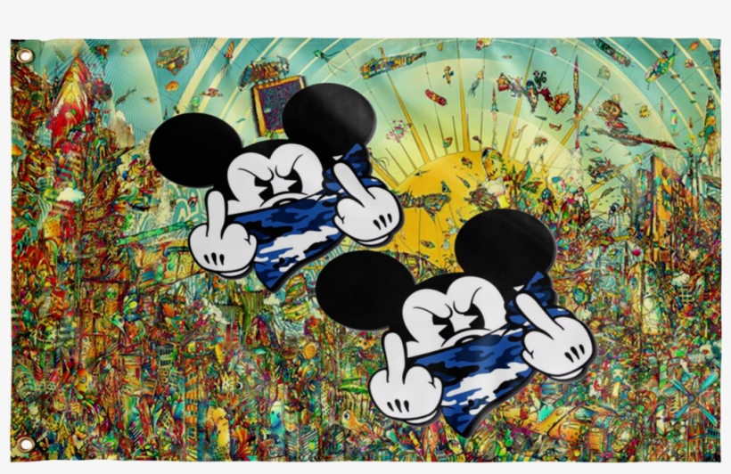 Mickey Trippy Flag - Flag, transparent png download