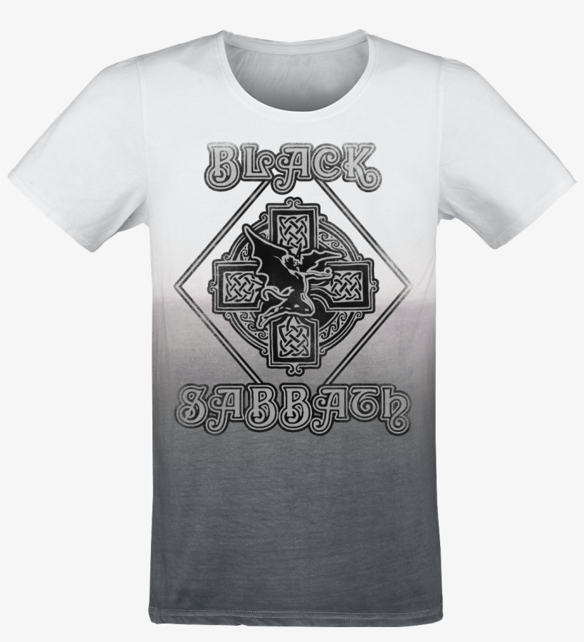 Null Fallen Angel Logo White Grey T Shirt 363492 Fxygzrq - Various Brands Black Sabbath Cd Lgo Fallen Angel Official, transparent png download