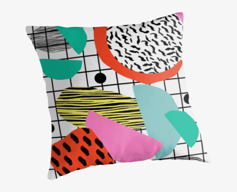 1980's Style Throwback Retro Neon Grid Pattern Shapes - Posse - 1980's Style Throwback Retro Neon Grid Pat..., transparent png download