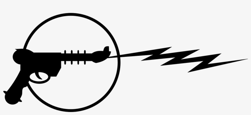 This Free Clipart Png Design Of Raygun Glyph Dingbat, transparent png download