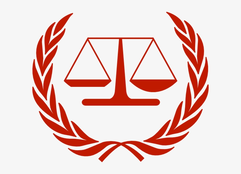 Small - Scales Of Justice Red, transparent png download