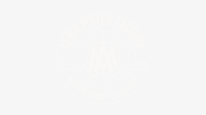 Alma Mater Circle Logo White - Woodford Reserve, transparent png download