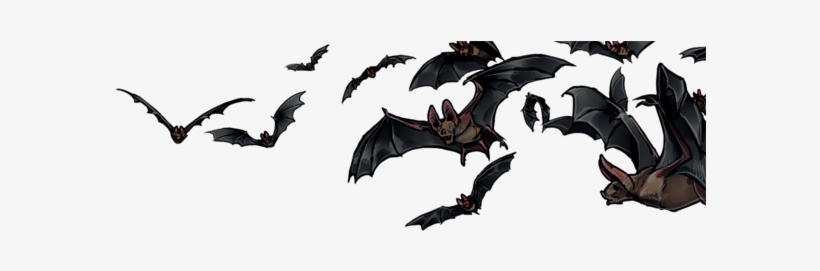 A Swarm Of Bats Is Enjoying A Midnight Snack - Swarm Of Bats Png, transparent png download