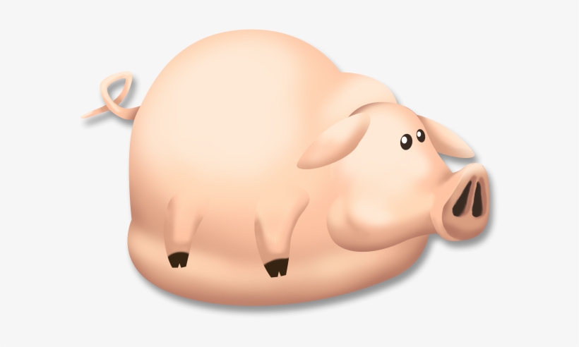 Pig Full - Pig In Hay Day, transparent png download