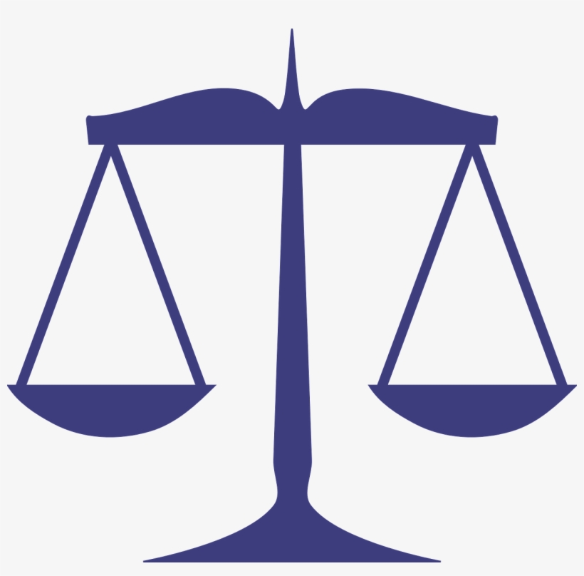 University Of Geneva Commercial Contracts Course - Scales Of Justice Blue, transparent png download