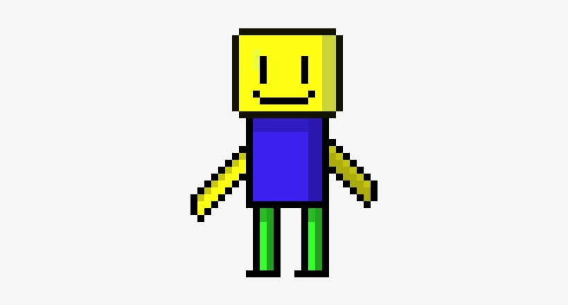 Roblox Noob Marsmello Pixel Art Logo Transparent Png 310x390 Free Download On Nicepng - transparent roblox head logo