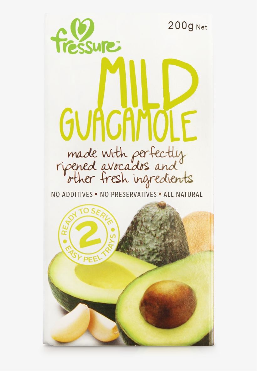 Mild Guacamole - Fressure Foods Guacamole Mild 200g, transparent png download