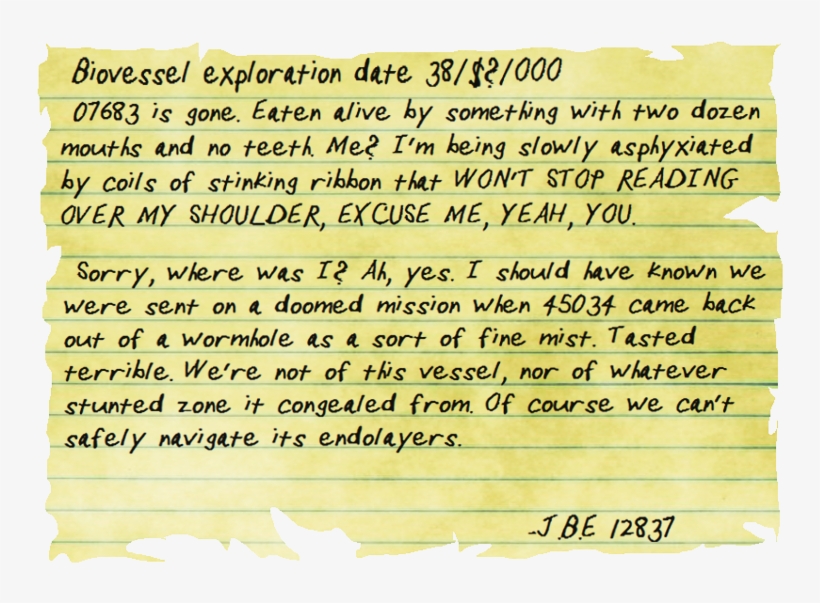 In The Corner Of The Bandage Monster's Chamber Is Another - Document, transparent png download