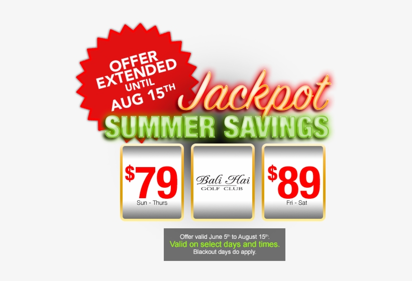 Claim This Deal - Bali Hai Golf Club, transparent png download