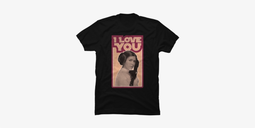 Leia Retro I Love You - Z House T Shirt, transparent png download