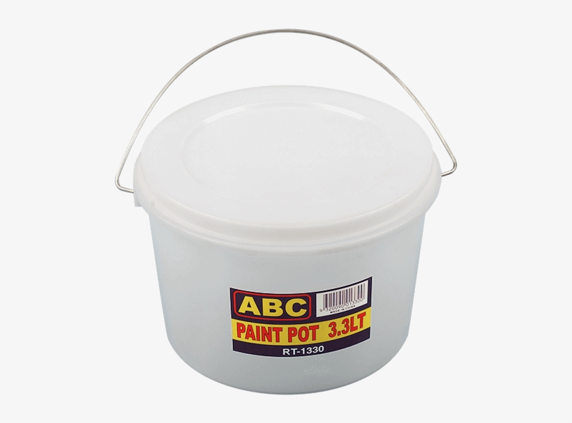 Plastic Paint Pot - Plastic, transparent png download