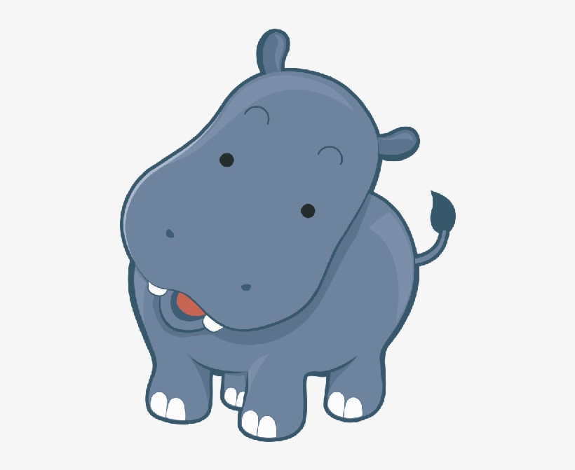 Image Transparent Drawing At Getdrawings Com Free For - Hippo Clipart Cute, transparent png download