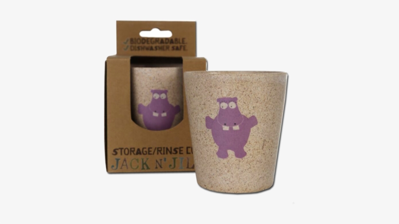 Jack N' Jill Cup Hippo - Jack N' Jill - Biodegradable Storage And Rinse Cup, transparent png download