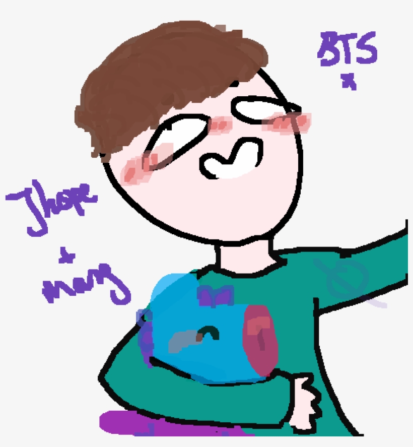 J-hope And Mang - Cartoon, transparent png download