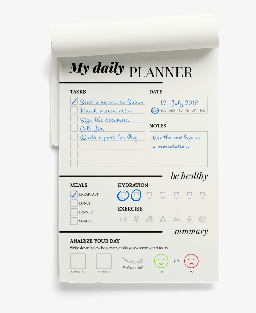 Daily Planner Pen - Daily Planner, transparent png download