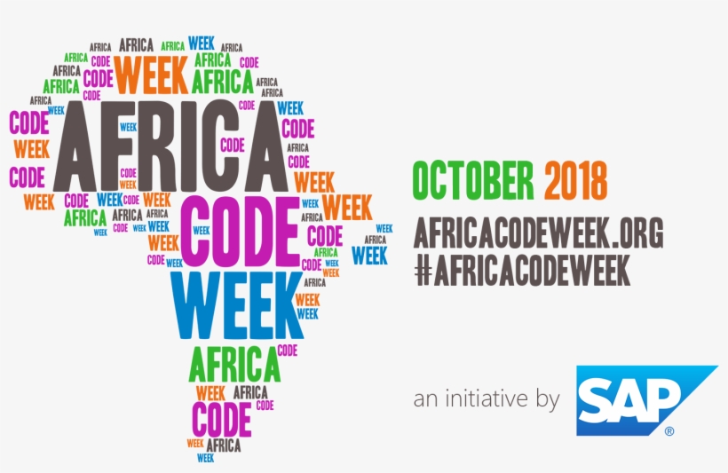 Logo - Tagline - Date - Url - Africa Code Week 2018, transparent png download
