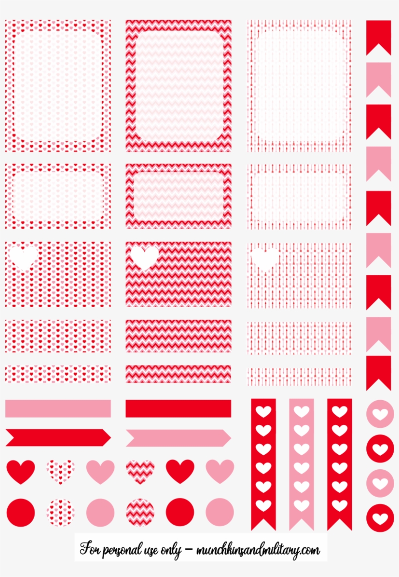 Valentines Erin Condren Life Planner Free Printable - Art, transparent png download
