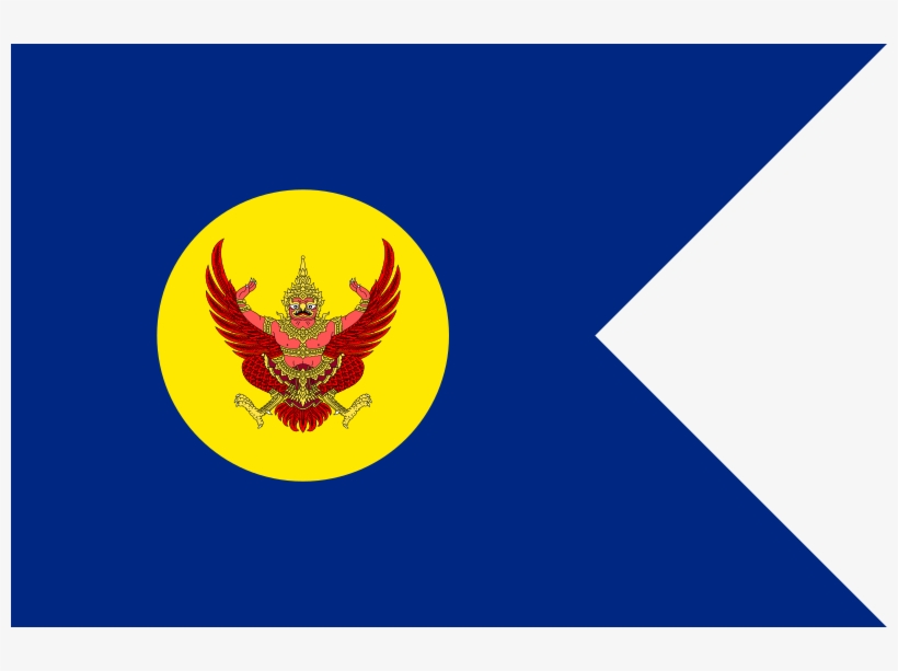 Female Royalty's Standard Of Thailand - Thailand Coat Of Arms Greeting Card, transparent png download