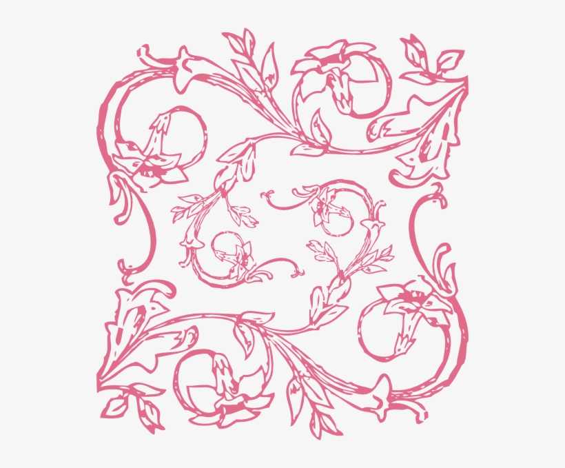 Pretty Swirl Cliparts - Floral Tile Png, transparent png download