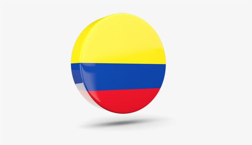 Illustration Of Flag Of Colombia - Colombia Round Flag Png, transparent png download