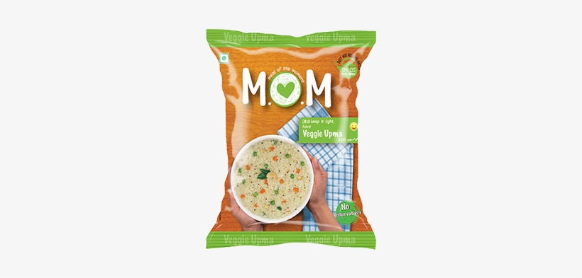 Mom Ready To Eat Veggie Upma - Mom Meal Of The Moment Idli Sambar, 60g (pack Of 3), transparent png download