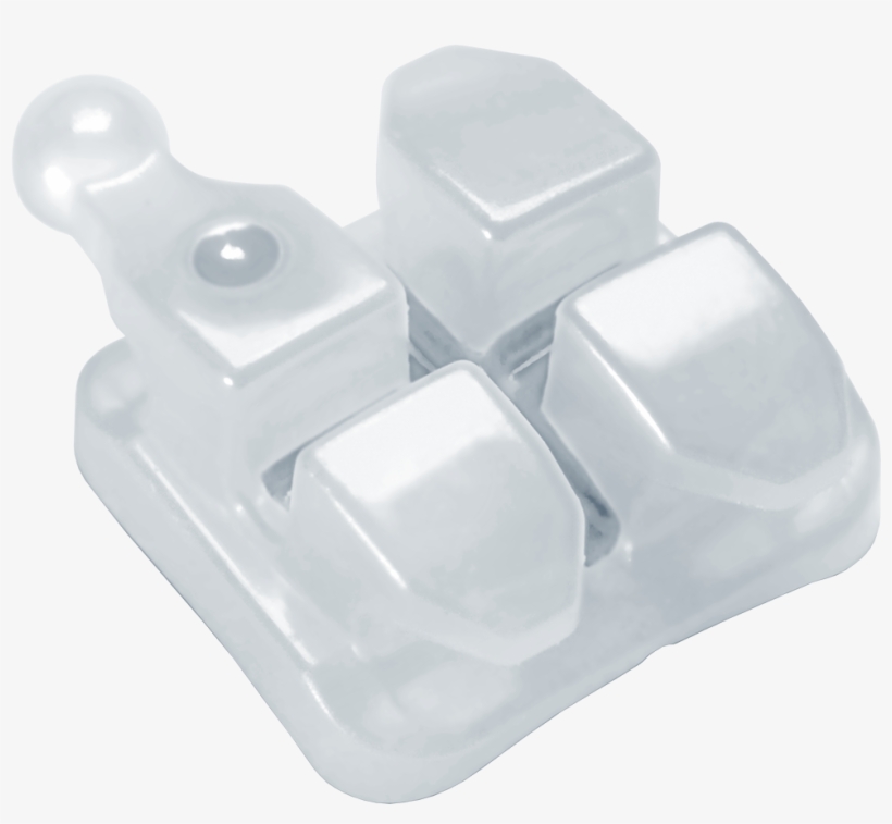 Ceramic Braces - Ceramic Orthodontic Bracket, transparent png download