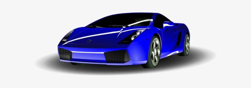 Can Use For Book Cover, Car Clipart Lamborghini - Blue Lamborghini Clipart, transparent png download