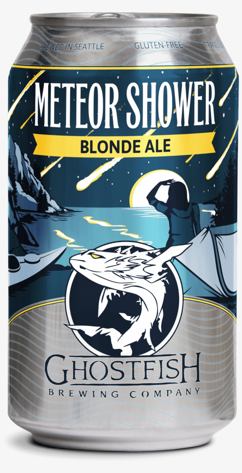 Meteor Shower Blonde Ale - Ghostfish Gluten Free Beer, transparent png download