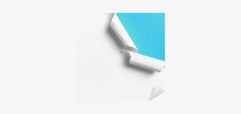 Piece Of White Paper With Torn Hole Edge Sticker • - Utility Knife, transparent png download