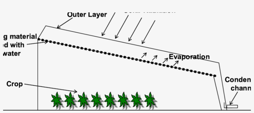 Picture Free A Of Combined Solar Still And - Greenhouse Solar Still, transparent png download