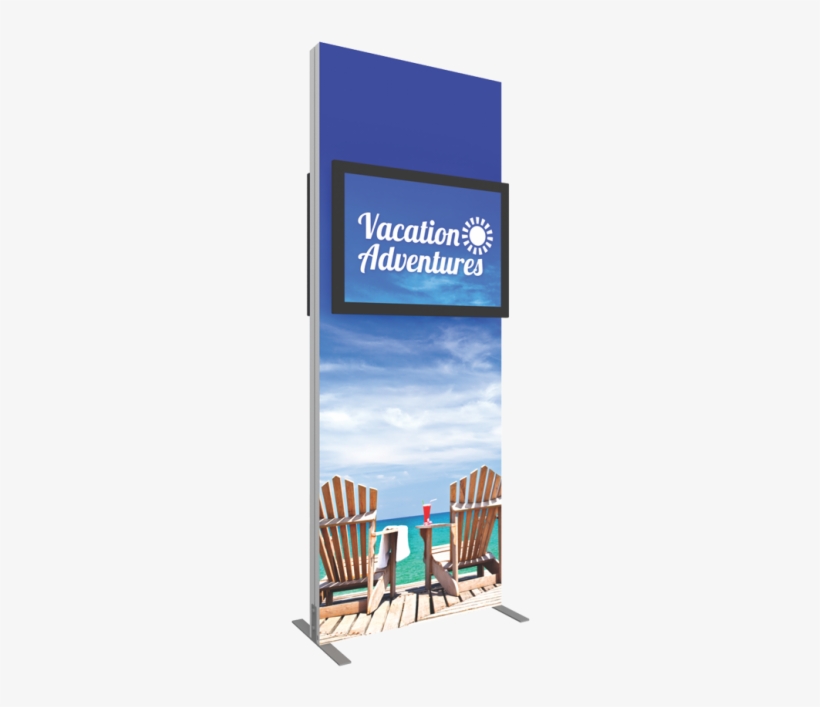 Vector Frame Double Sided Monitor Kiosk - Vector Frame Monitor Kiosk 01 Double Sided Monitor, transparent png download
