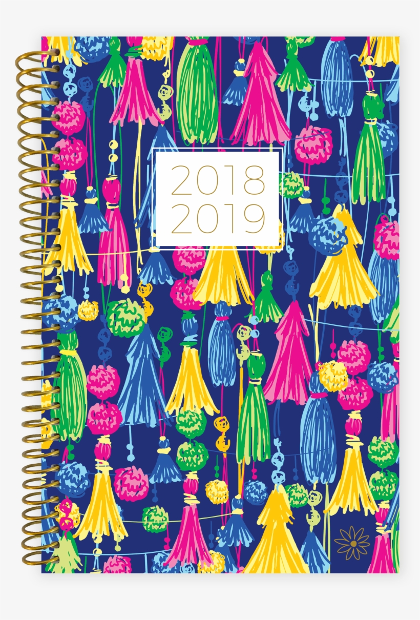 01 Tassels Bloom Daily Planners 2018 2019 August To - Art Paper, transparent png download
