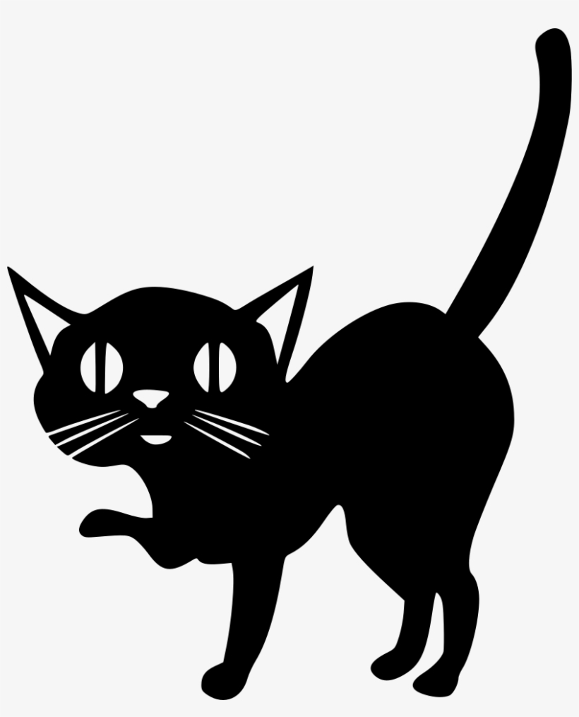 Cat Animal Black Shadow Tail Comments - Cat, transparent png download