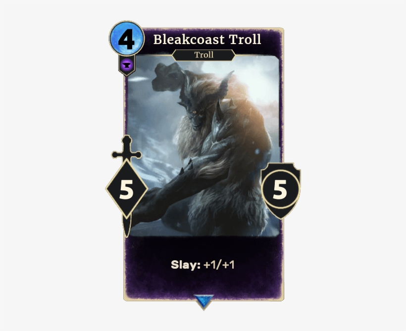 Bleakcoast Troll - The Elder Scrolls: Legends, transparent png download