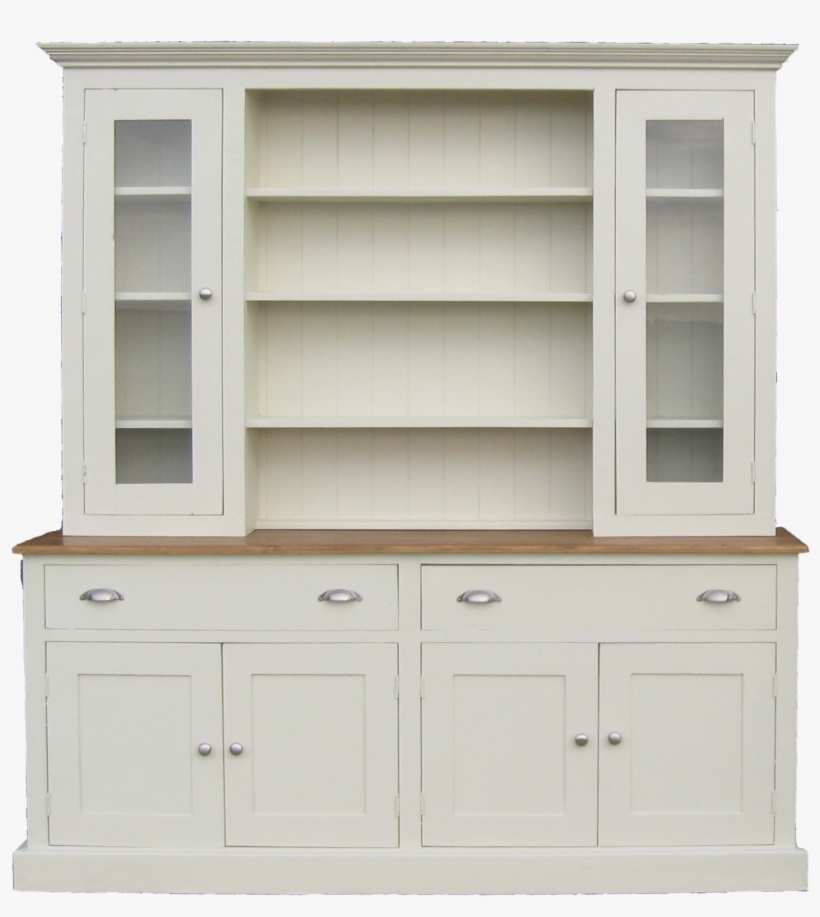 Glazed Two Door Kitchen Dresser Larger Image - Kitchen, transparent png download