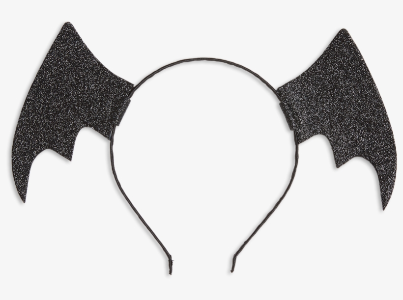 Alice Band With Bat Wings Black - Alice Band, transparent png download