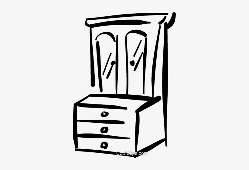 Dresser Royalty Free Vector Clip Art Illustration - Clip Art, transparent png download