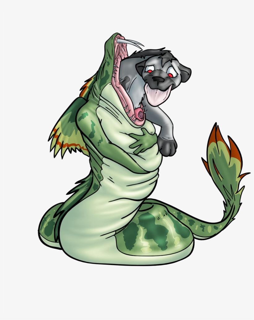 Chowing Down On An Aku - Illustration, transparent png download