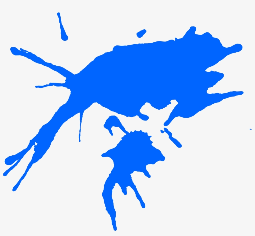 10 Blue Paint Splatters - Portable Network Graphics, transparent png download