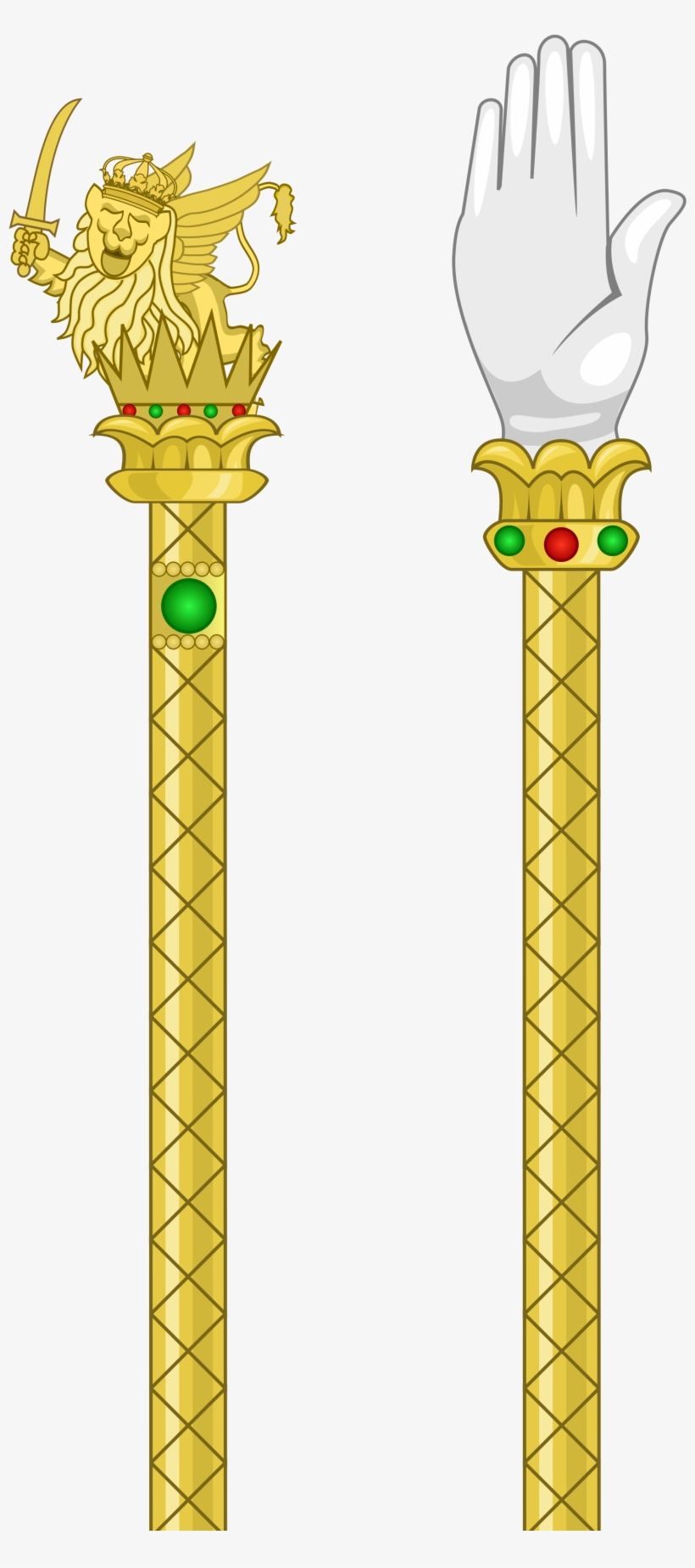 Open - Main De Justice Et Sceptre, transparent png download