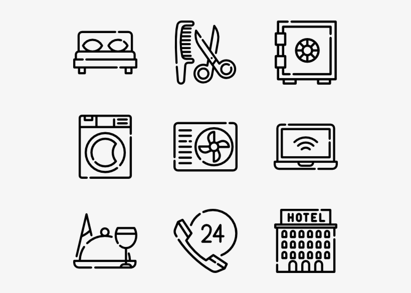 Hotel 50 Icons - Design Icons, transparent png download