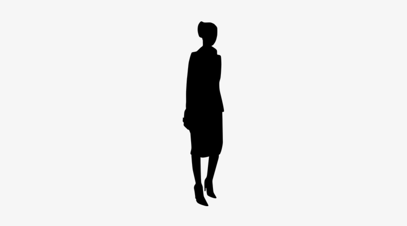 Banner Free Stock Female Vector Woman Leg - Clipart Silhouette Person, transparent png download