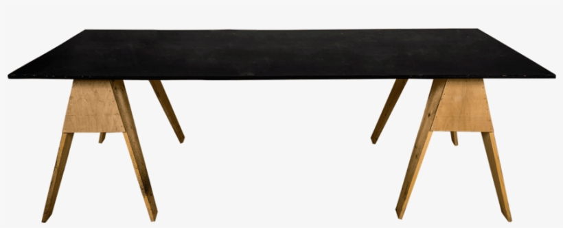 Chalkboard Sawhorse Table, Large, transparent png download