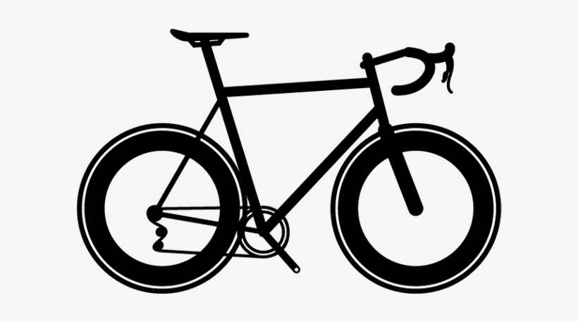 June 28 - Racing Bicycle Silhouette, transparent png download