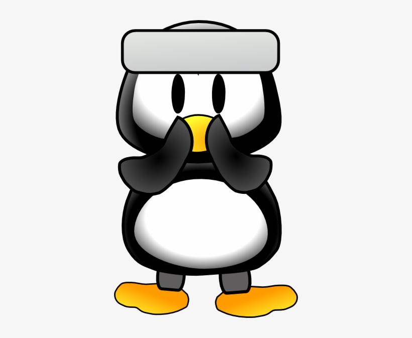 Baby Tux Svg Clip Arts 366 X 593 Px, transparent png download