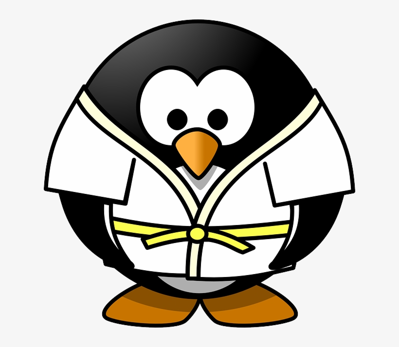 Judo, Penguin, Sports, Tux - Judo Penguin, transparent png download