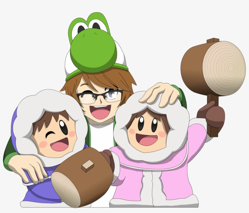 He Cranked This Out Beautifully And Quickly Ice Climbers - Cartoon, transparent png download